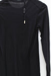 BORIS BIDJAN SABERI WLS1 series women's cotton cashmere long-sleeved T-shirt WLS1.MID FTT00001-HEI black